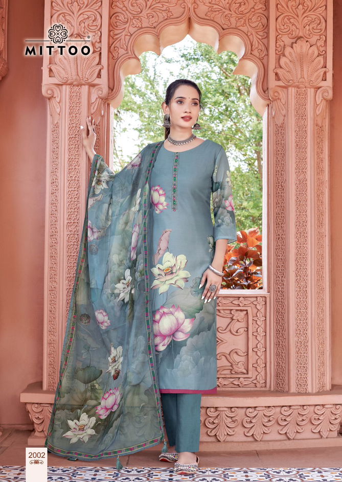 Nihaar By Mittoo Designer Printed Kurti With Bottom Dupatta Wholesale Shop In Surat
